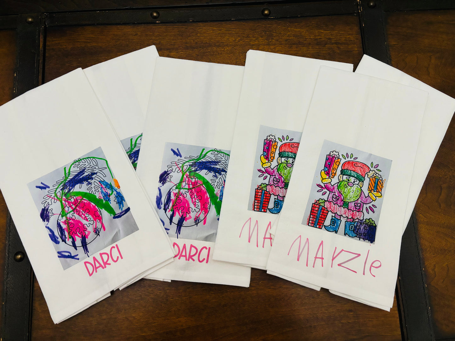 CUSTOM DRAWING TEA TOWEL