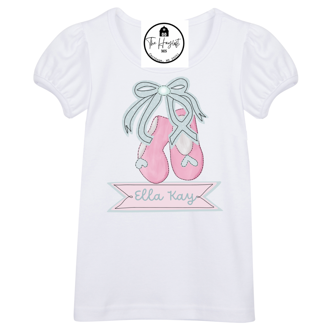 BALLERINA SLIPPERS PRINTED TEE