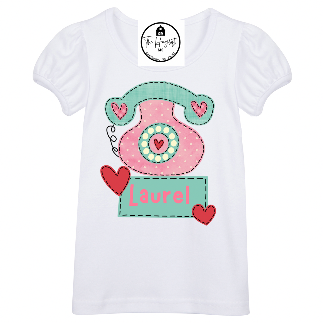 VALENTINE PHONE TEE
