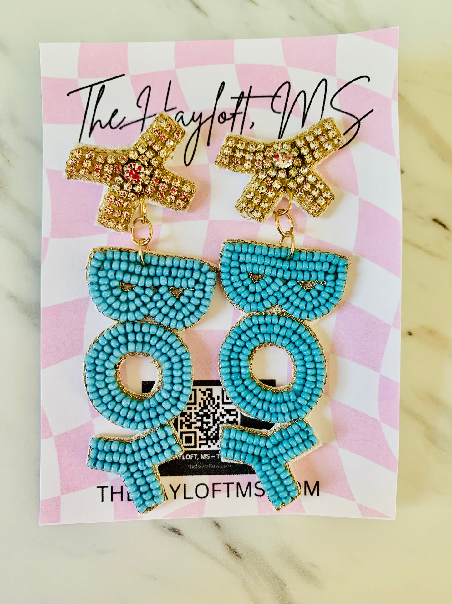 GENDER REVEAL EARRINGS