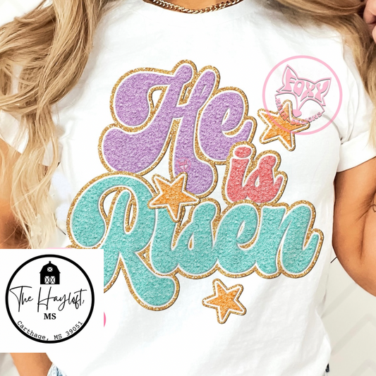 RETRO HE IS RISEN TEE