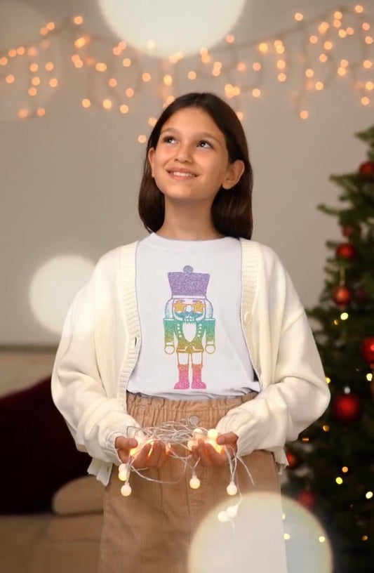 FAUX GLITTER NUTCRACKER TEE