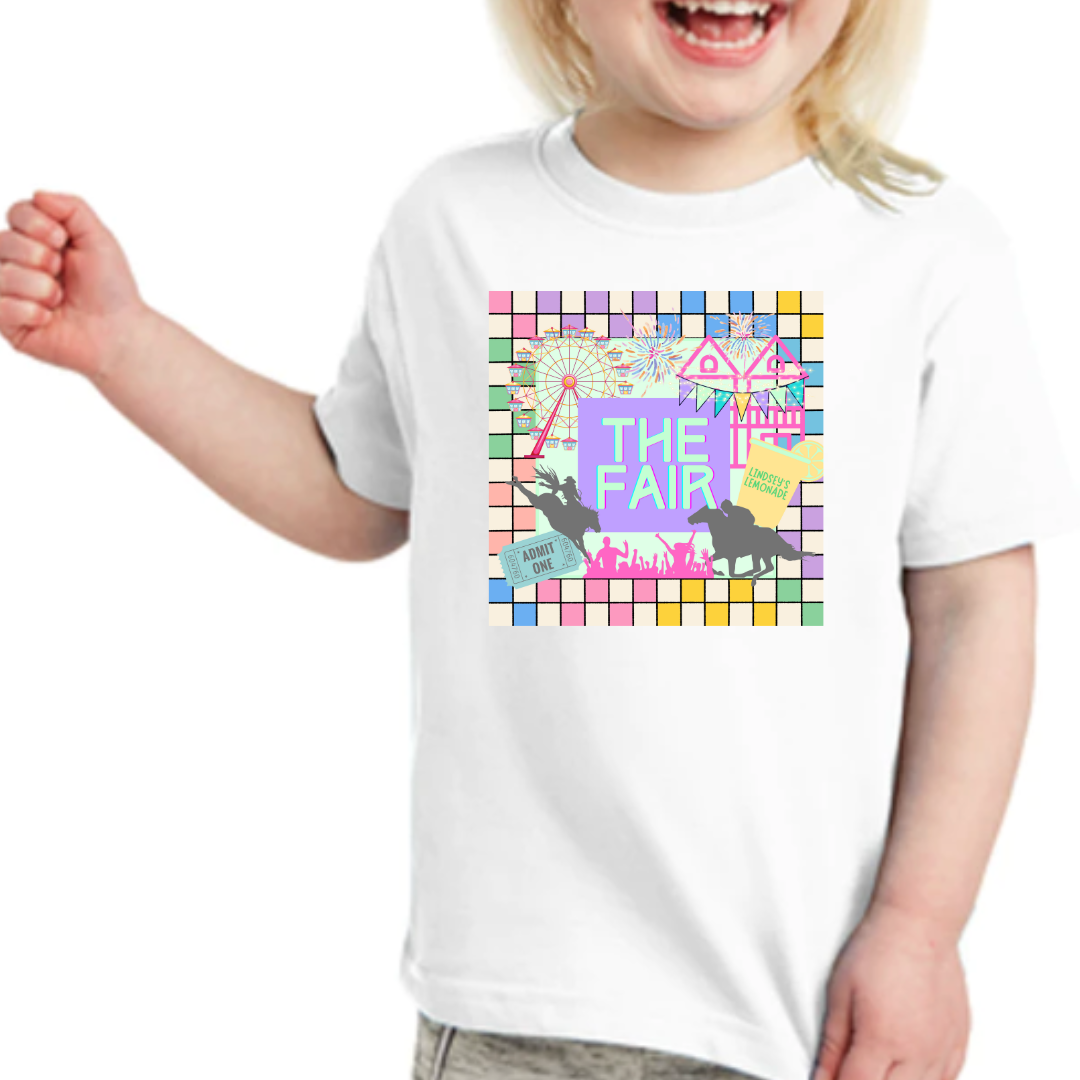 FAIR TODDLER AND YOUTH GEO PRINT TEE PRE- ORDER
