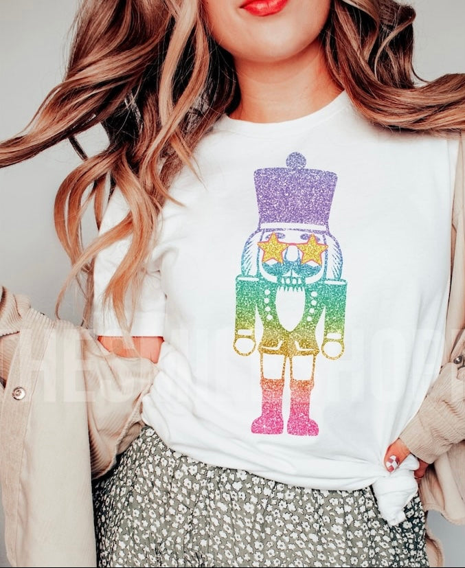 FAUX GLITTER NUTCRACKER TEE