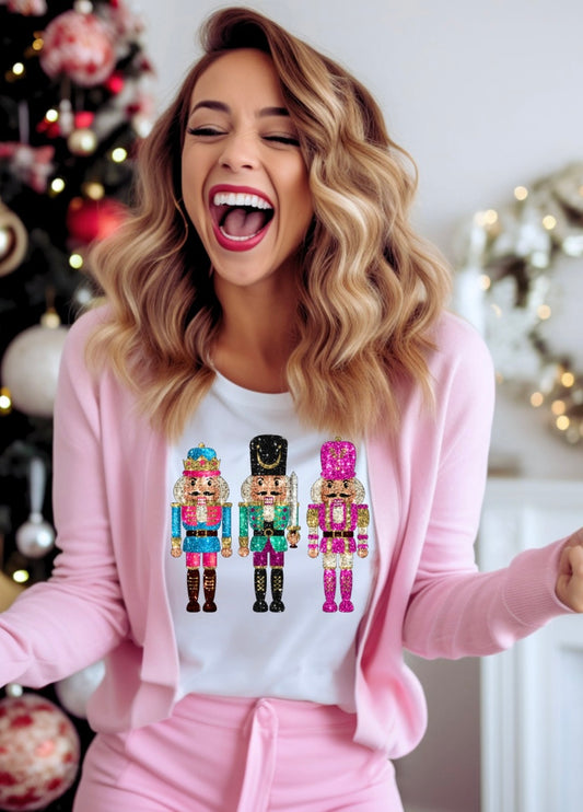 SPARKLY FAUX NUTCRACKER TEE