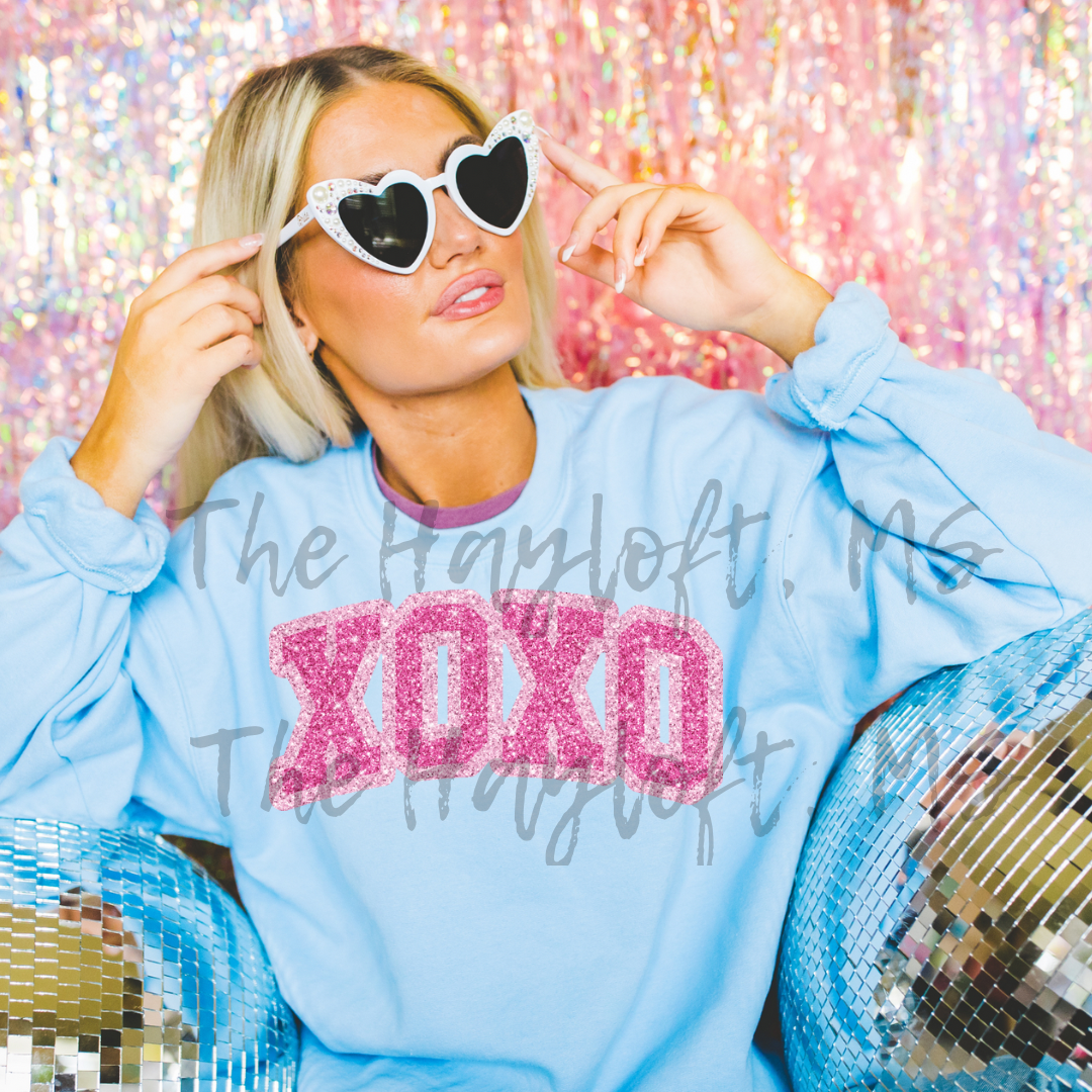 XOXO VARSITY SWEATSHIRT