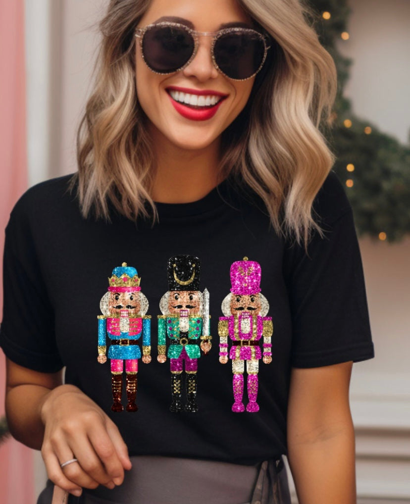 SPARKLY FAUX NUTCRACKER TEE