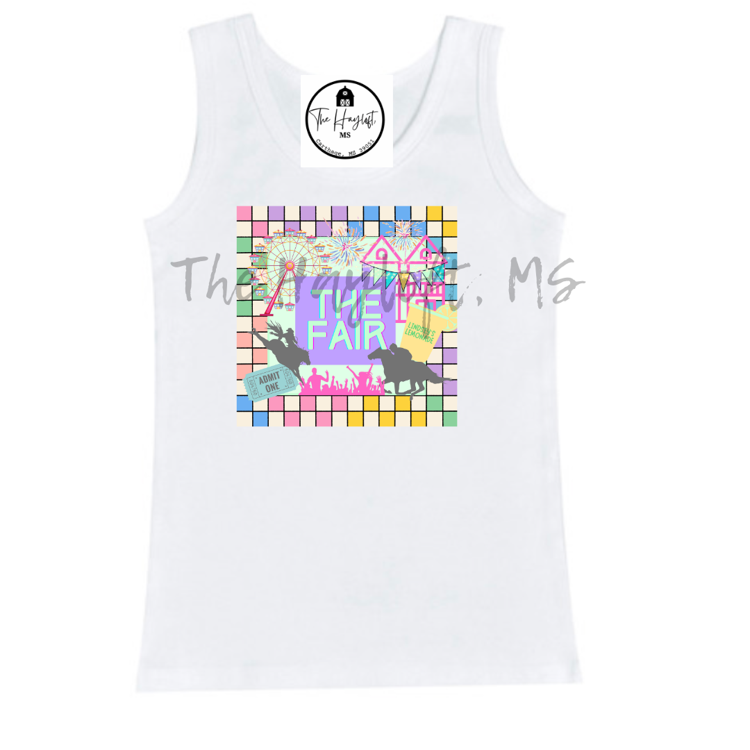 PRE- ORDER FAIR GEO PRINT PLAIN TANK INFANT AND YOUTH