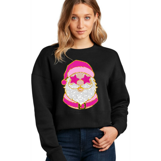 CROPPED BOUJEE SANTA SWEATSHIRT