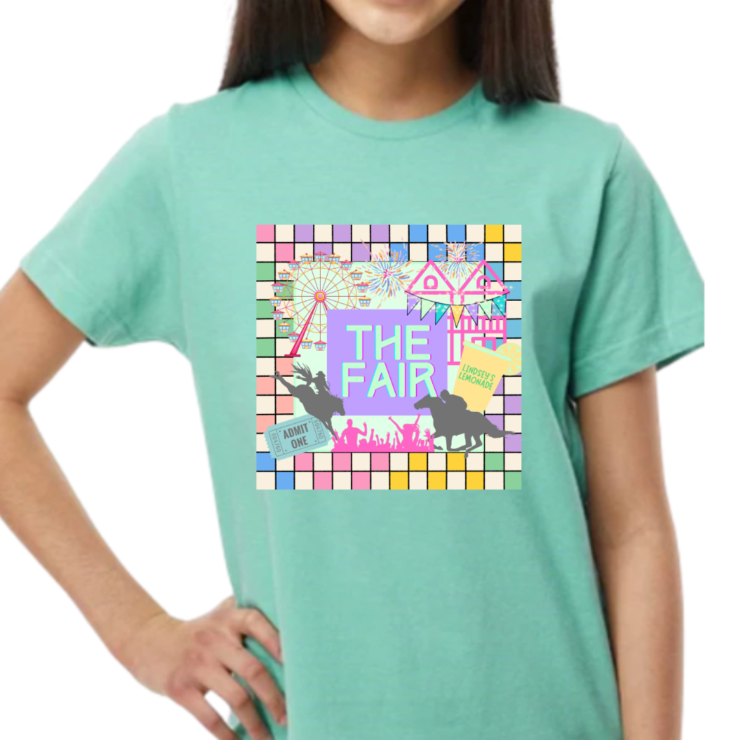 FAIR TODDLER AND YOUTH GEO PRINT TEE PRE- ORDER