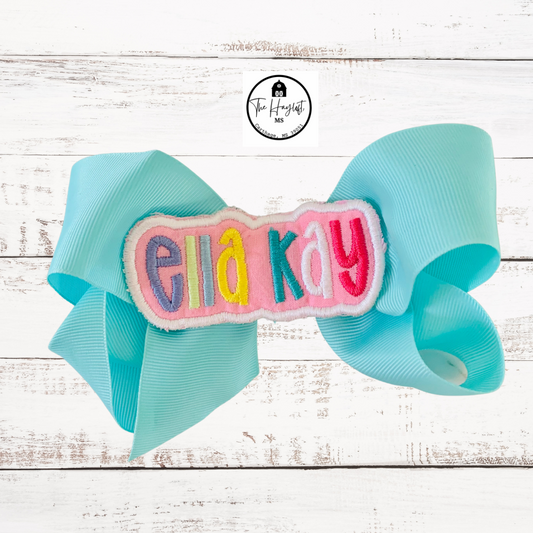 PERSONALIZED 6” HAIR BOW