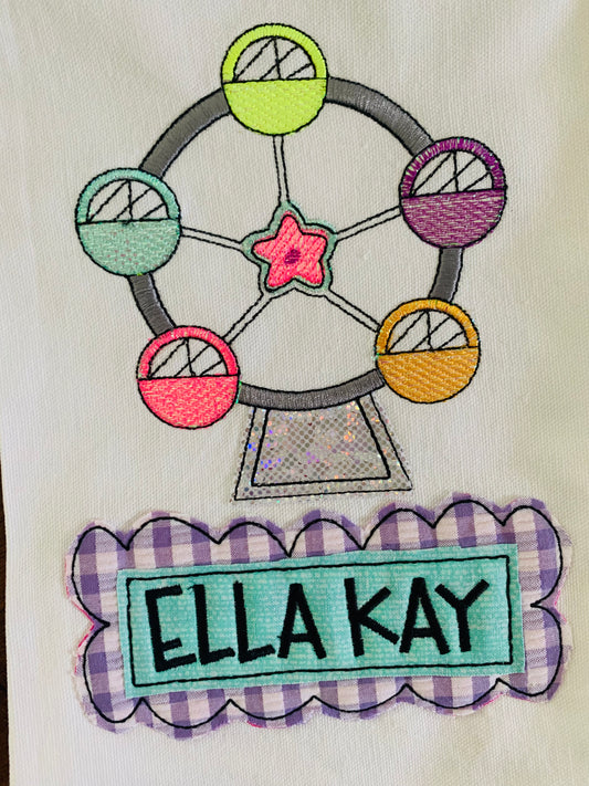 FAIR FERRIS WHEEL APPLIQUÉ BUBBLE PRE-ORDER