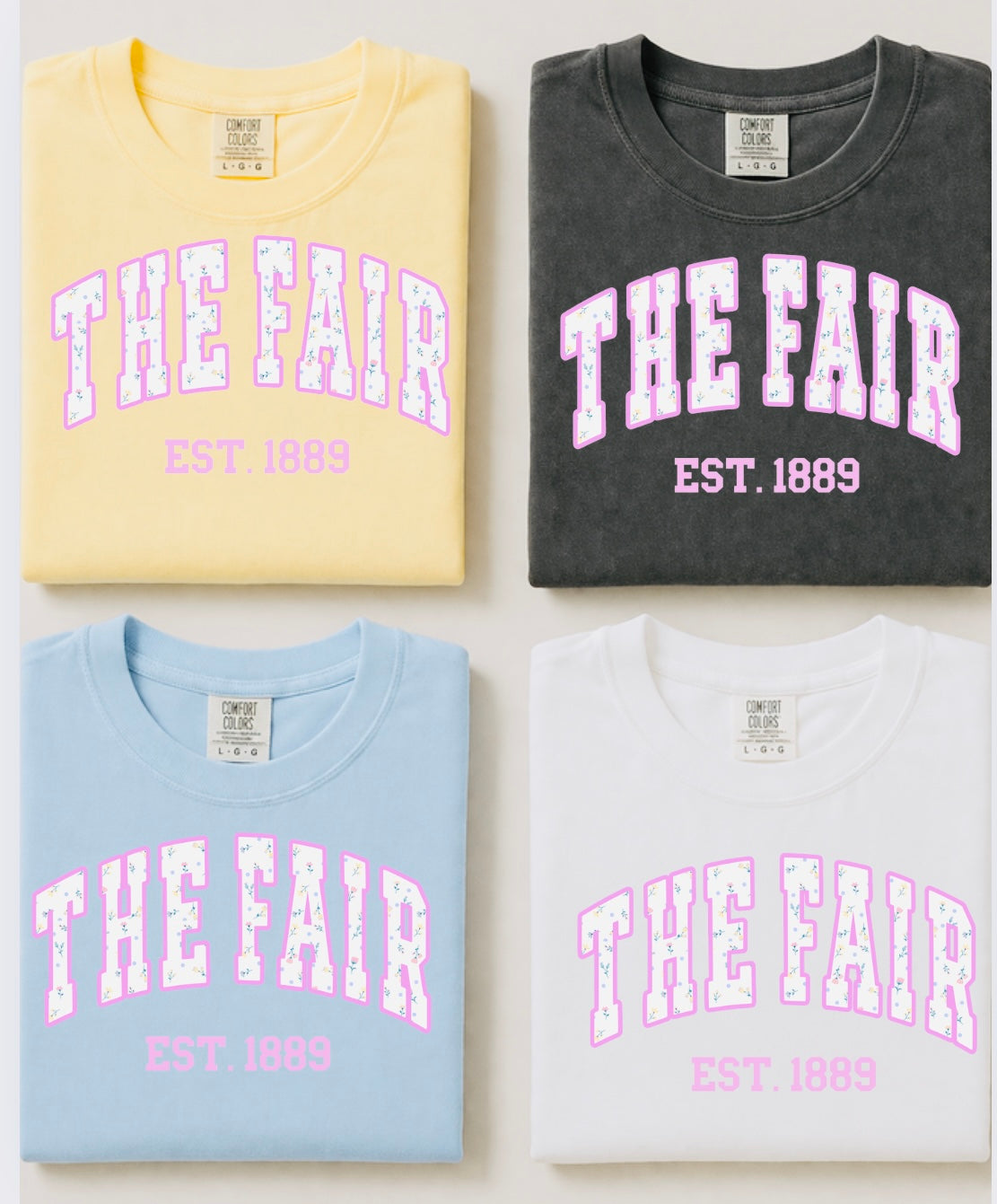 PRE-ORDER FAIR FLORAL TEE REGULAR COMFORT COLOR TEE