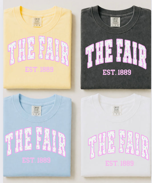 PRE-ORDER FAIR FLORAL TEE COMFORT COLOR CROPPED TEE