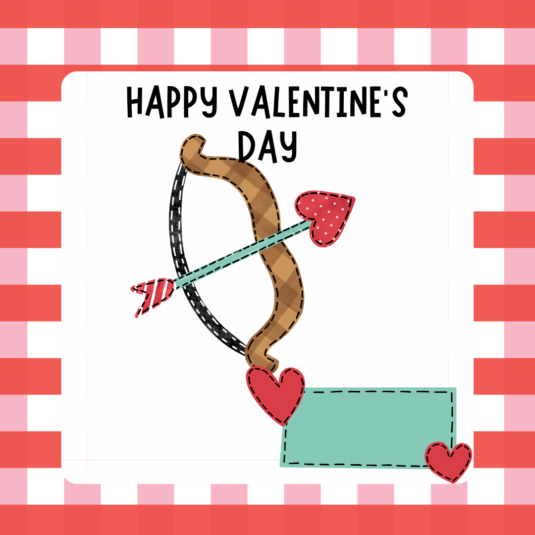 BOW AND ARROW  V-DAY TAG