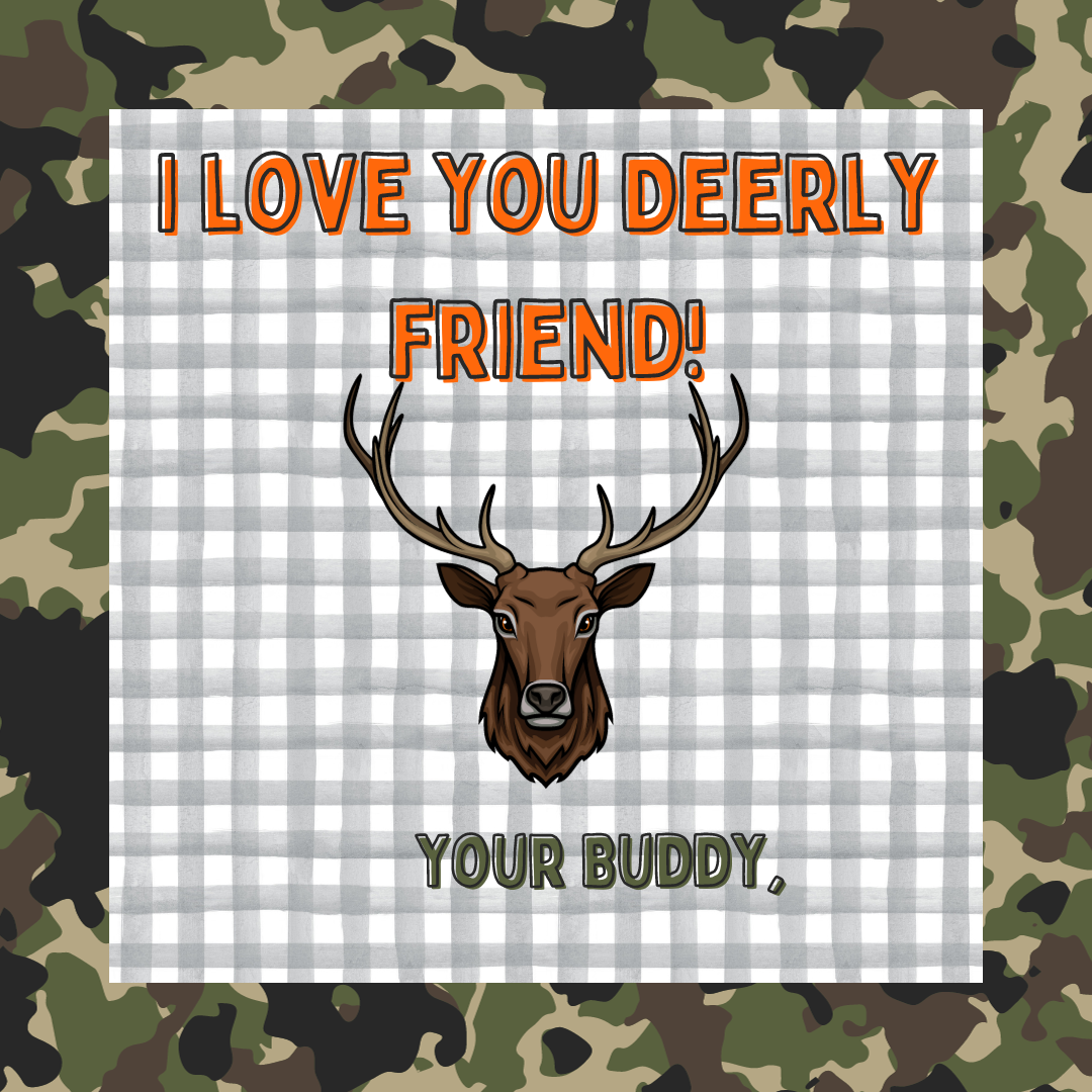 I LOVE YOU DEERLY CAMO V-DAY TAG