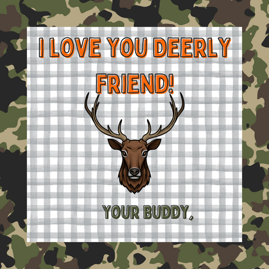 I LOVE YOU DEERLY CAMO V-DAY TAG