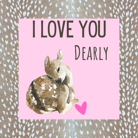 I LOVE YOU DEERLY GIRL V-DAY TAG