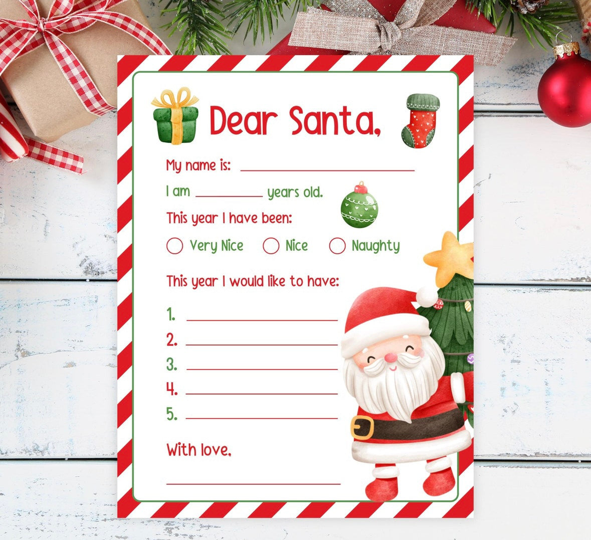 FREE LETTER TO SANTA PRINTABLES
