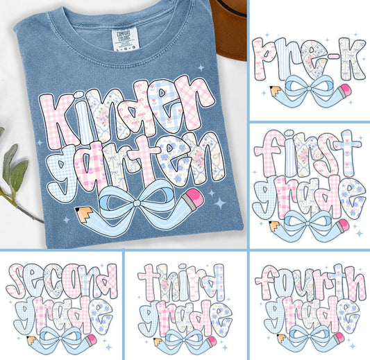 PRE- ORDER VINTAGE FLORAL BACK TO SCHOOL TEE