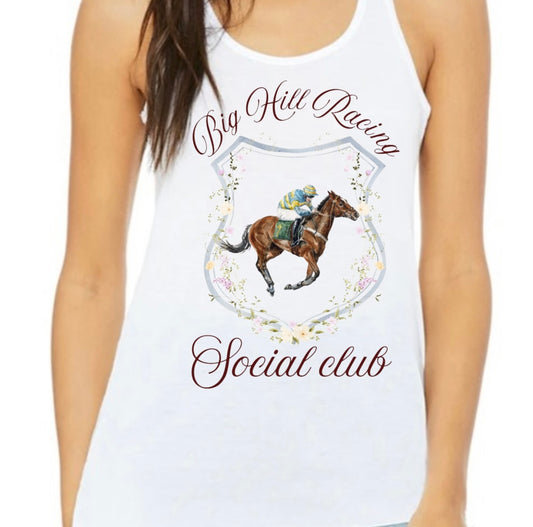 BIG HILL RACING SOCIAL CLUB FLOWY TANK