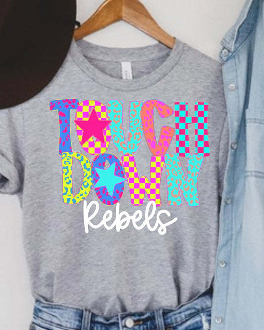 PRE- ORDER CUSTOM SCHOOL TOUCHDOWN TEE