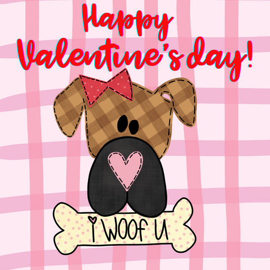 I WOOF YOU GIRL V-DAY TAG