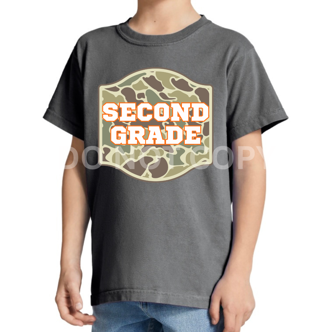 PRE-  ORDER CAMO BACK TO SCHOOL TEE