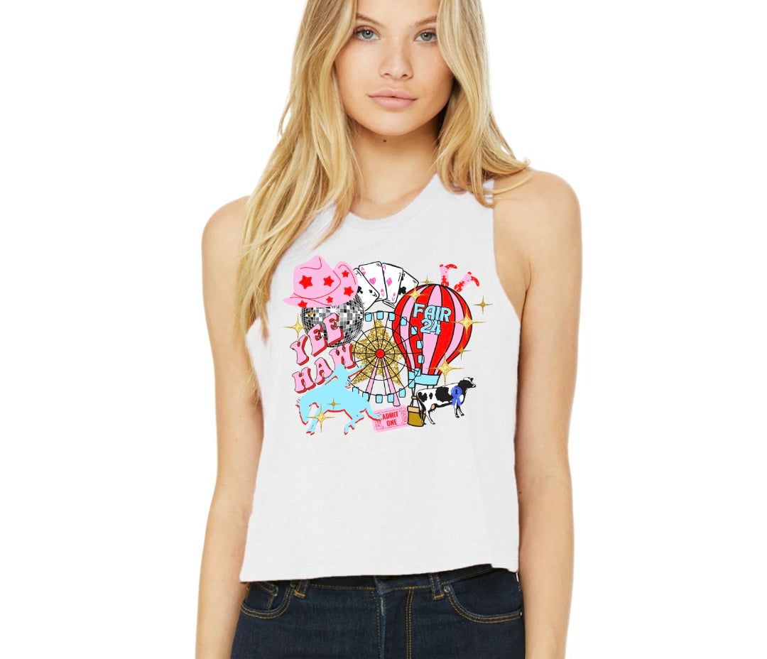 PRE- ORDER FAIR 2024 RACER BACK CROP TANK