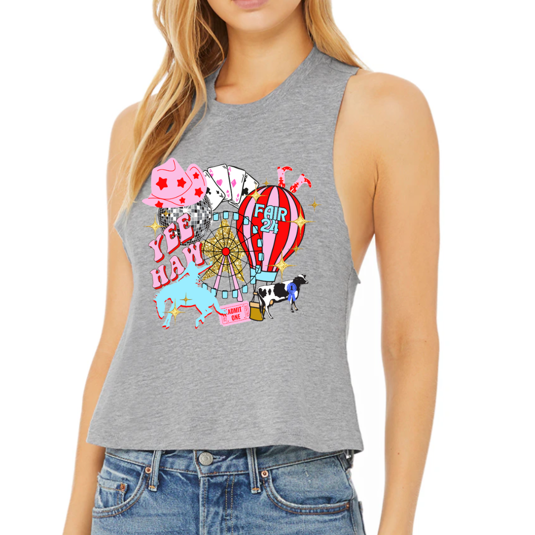 PRE- ORDER FAIR 2024 RACER BACK CROP TANK