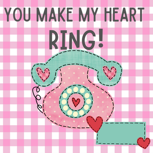 YOU MAKE MY HEART RING V-DAY TAG