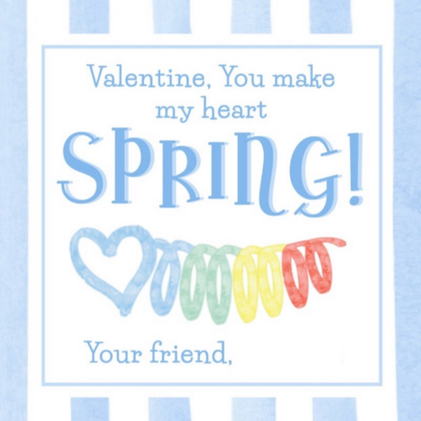 YOU MAKE MY HEART SPRING V-DAY TAG