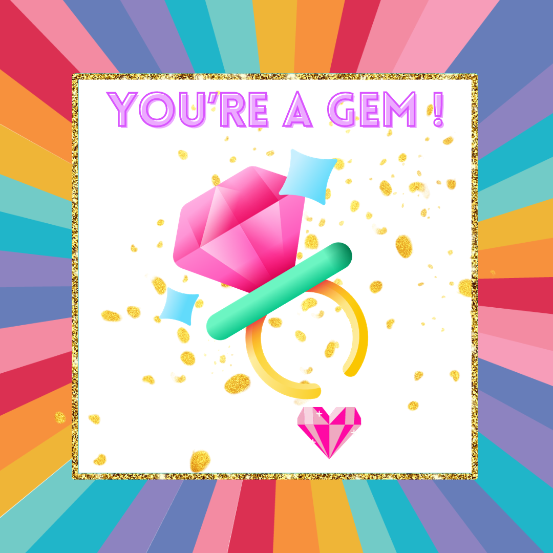 YOU'RE A GEM V-DAY TAG