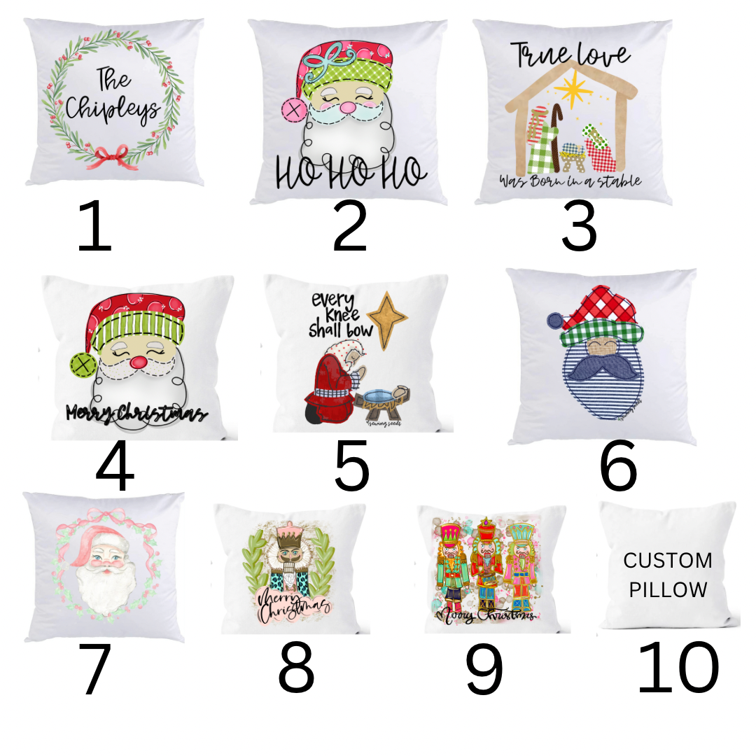 CHRISTMAS PILLOW COVERS