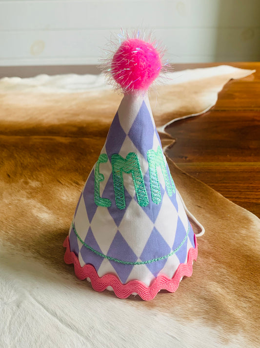 CUSTOM MONOGRAMMED BIRTHDAY HATS