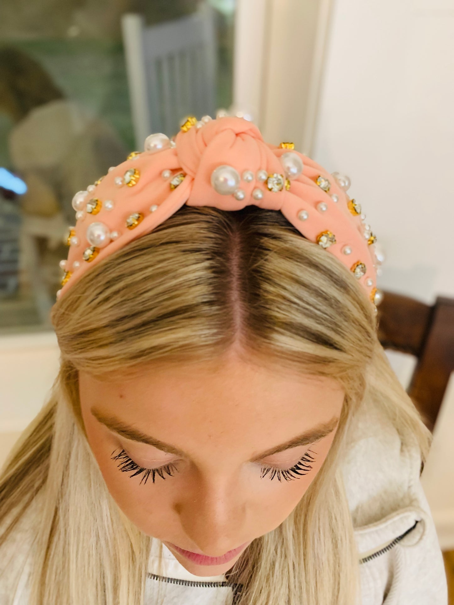 RHINESTONE + PEARLS HEADBAND