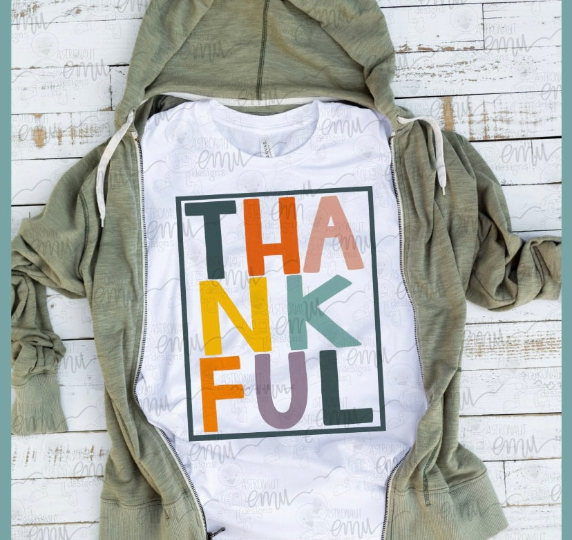 PRINTED THANKFUL TEE