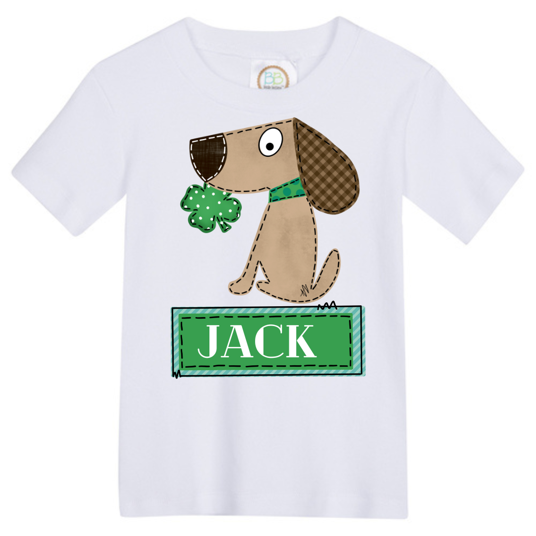 ST. PATTYS BOY PUPPY DOG TEE