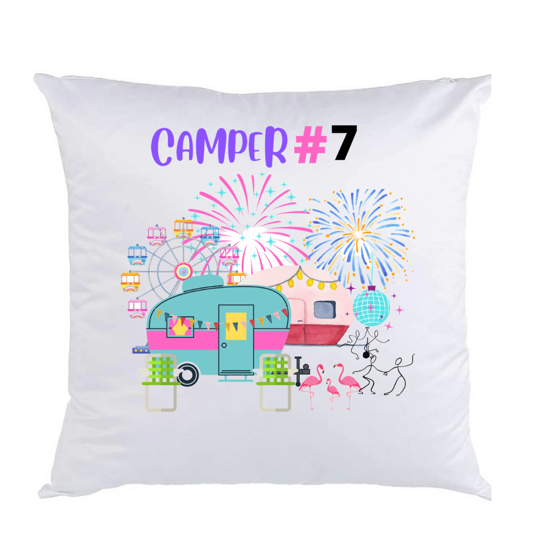 GLAMPING AT THE FAIR PILLOW CASE