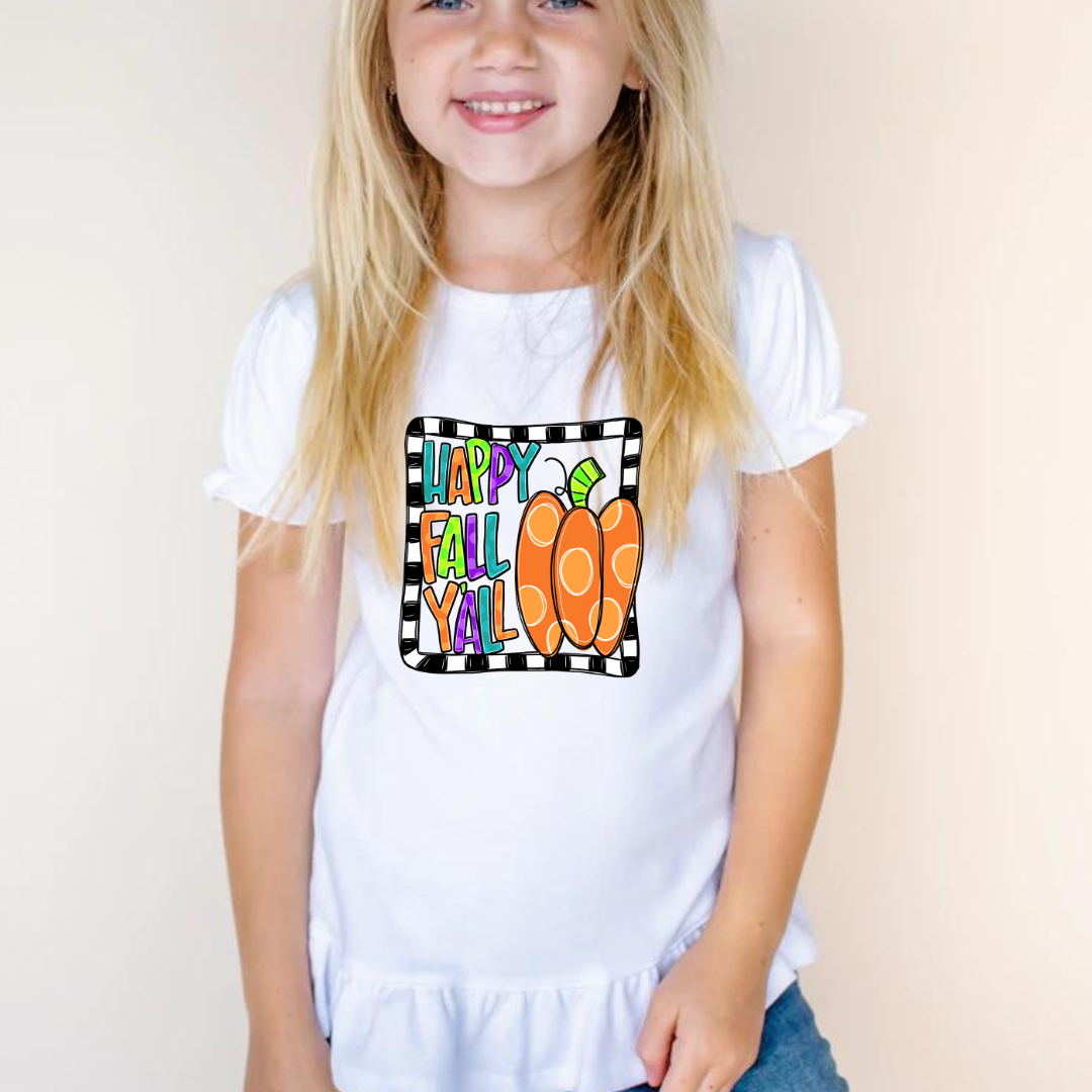 GIRLS HAPPY FALL TEE