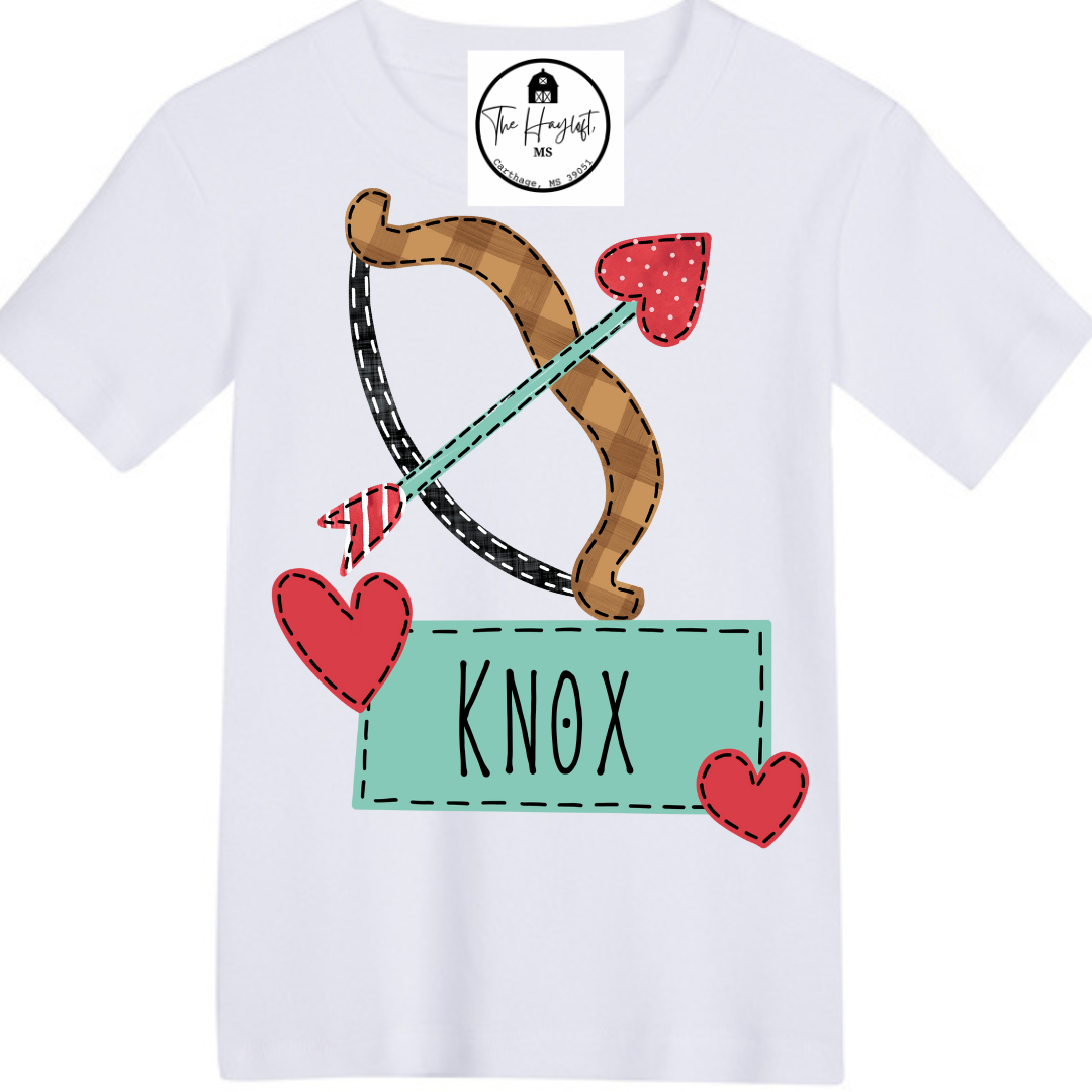 VALENTINE BOW & ARROW TEE BOY