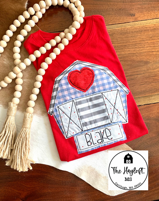 VALENTINES BARN  BOYS  SHORT SLEEVE TEE