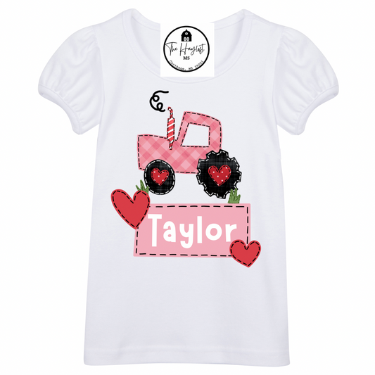 VALENTINE TRACTOR TEE GIRL