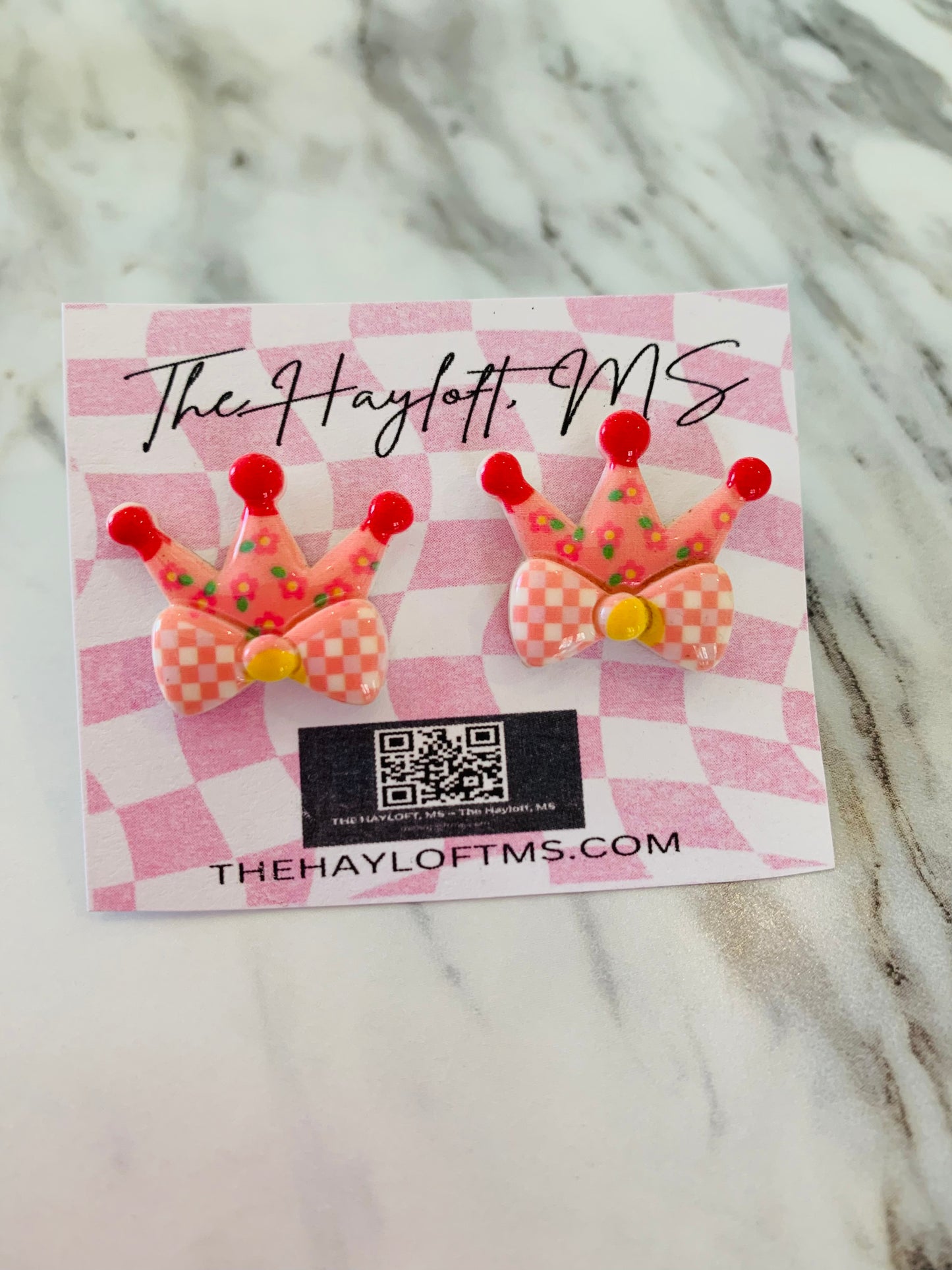 VINTAGE FLORAL CROWN EARRINGS
