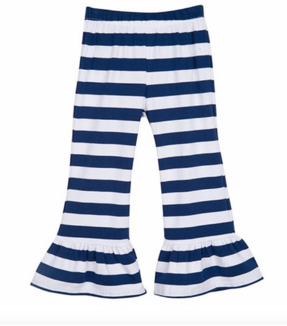 STRIPED RUFFLE PANTS PRE-ORDER