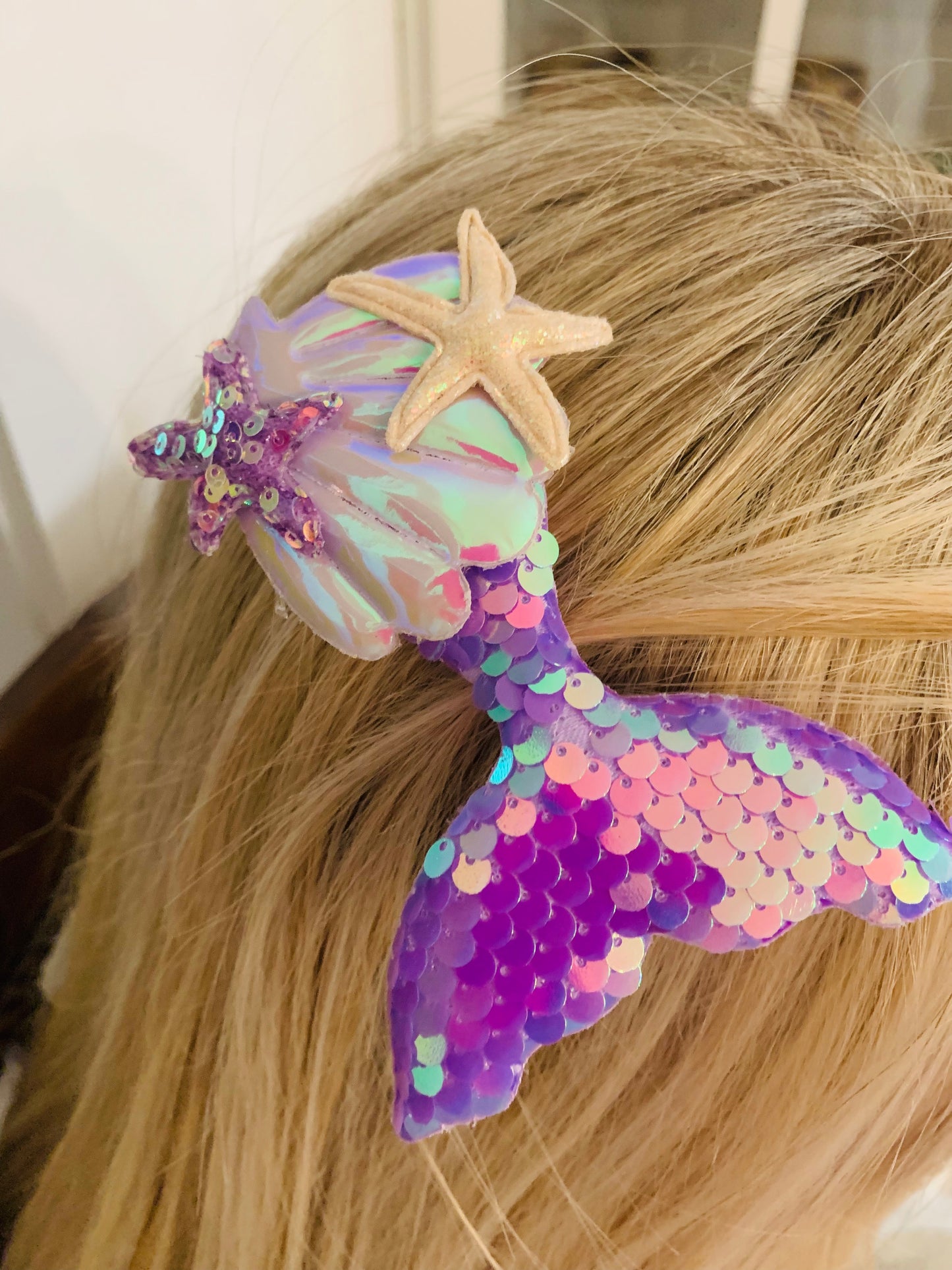 MERMAID SEQUIN HAIR CLIP