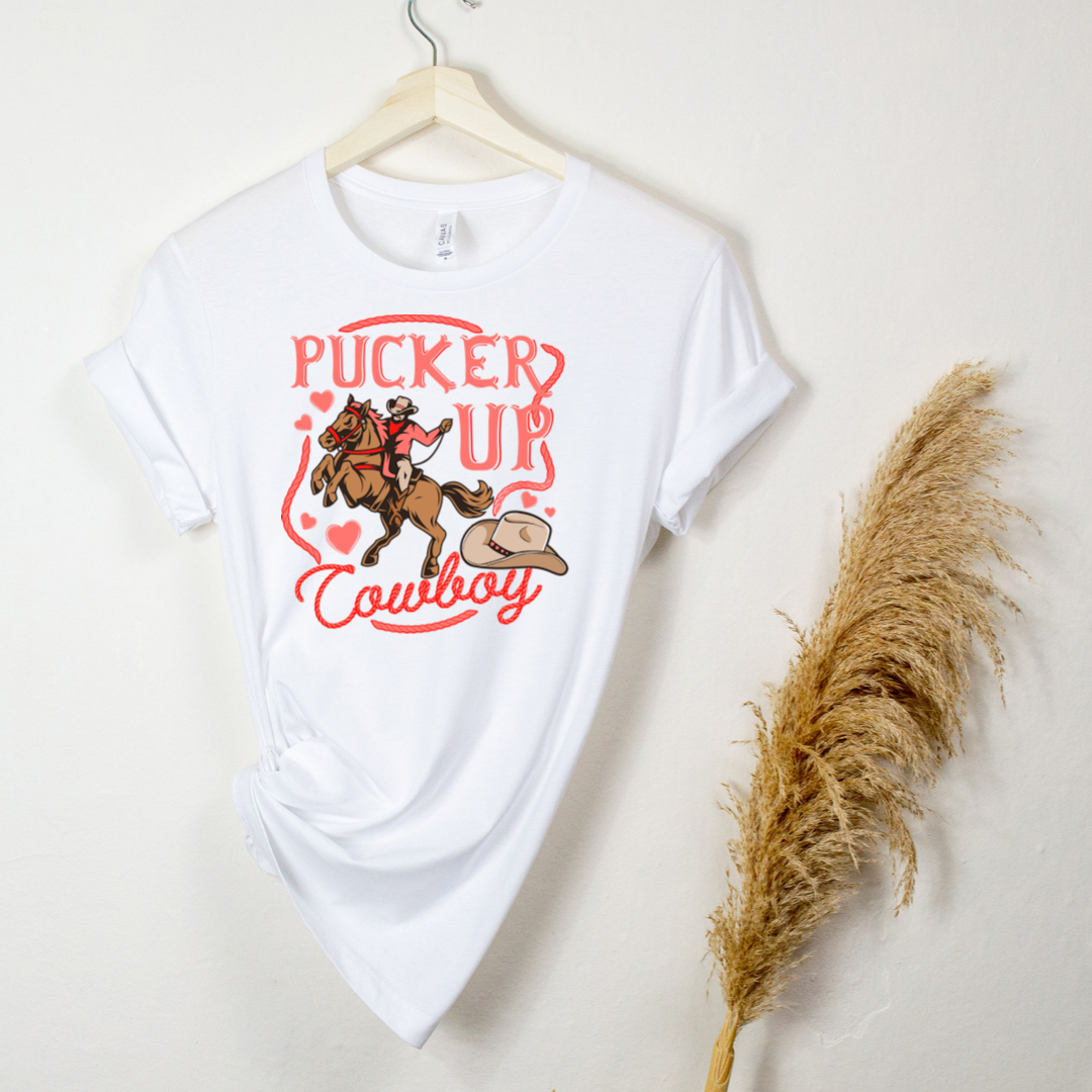 PUCKER UP COWBOY TEE