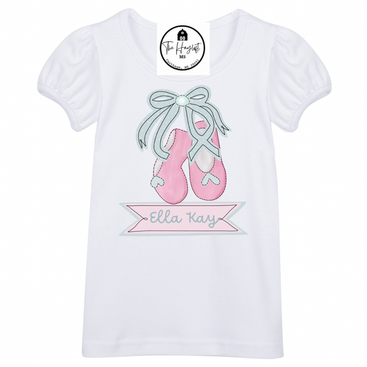 BALLERINA SLIPPERS PRINTED TEE
