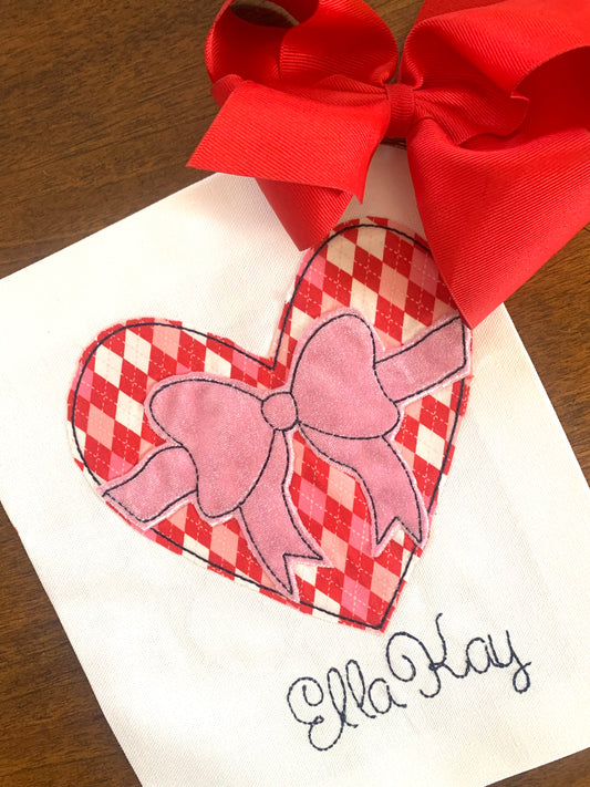 WRAPPED IN LOVE APPLIQUÉ TEE