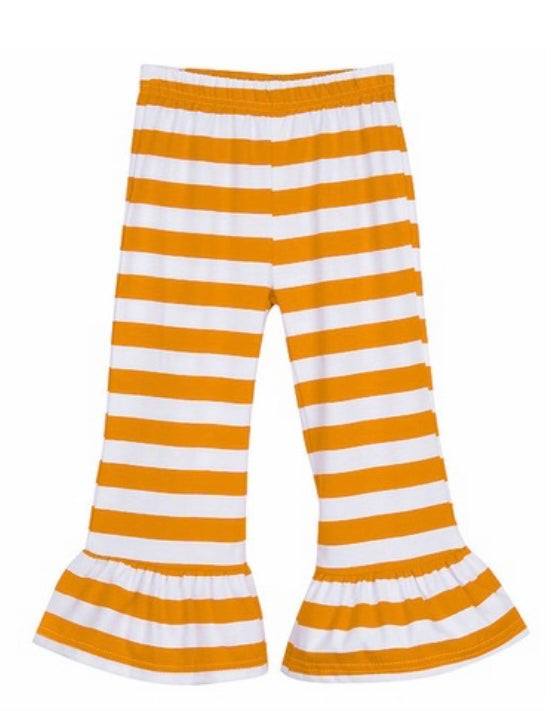 STRIPED RUFFLE PANTS PRE-ORDER